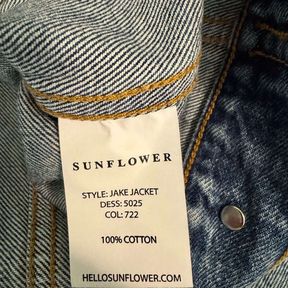 Sunflower light blue Jake denim jacket size S - Picture 4 of 5